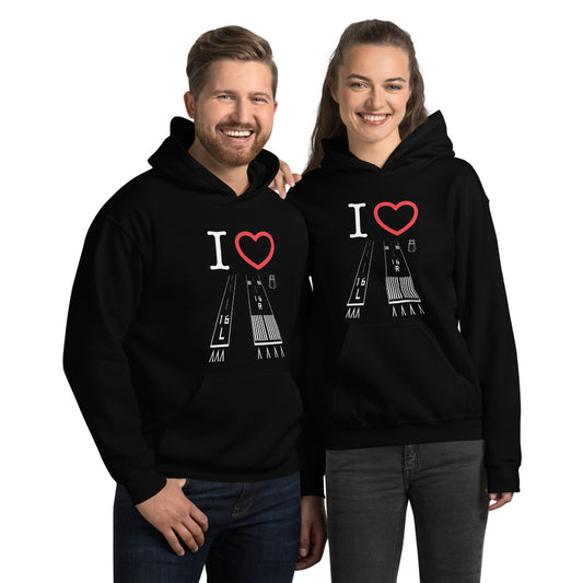 Van Nuys Airport Runways 16L - 16R / 34L - 34R - unisex hoodie