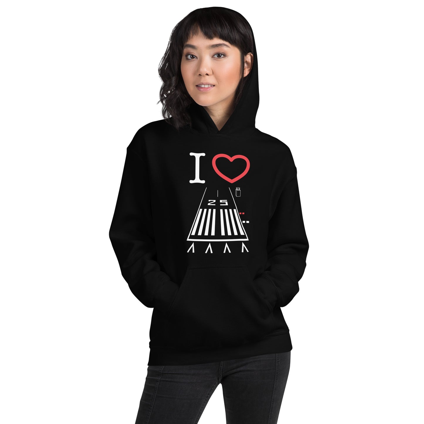 Hawthorne Airport Runway 25 / 7 - unisex hoodie