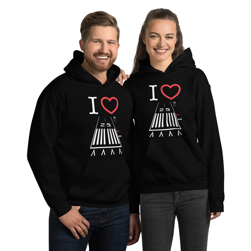 Hawthorne Airport Runway 25 / 7 - unisex hoodie
