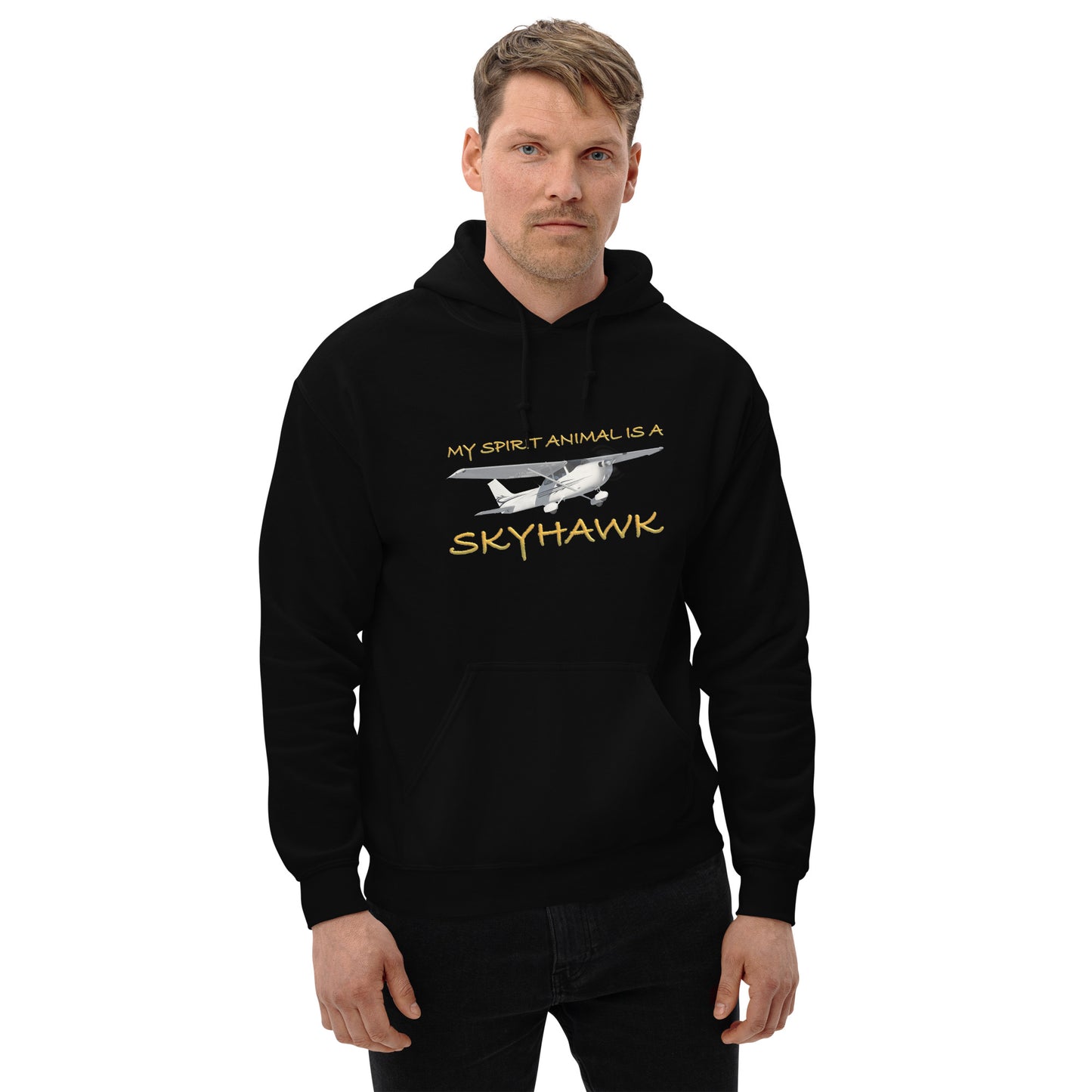 My Spirit Animal is a Skyhawk - unisex hoodie