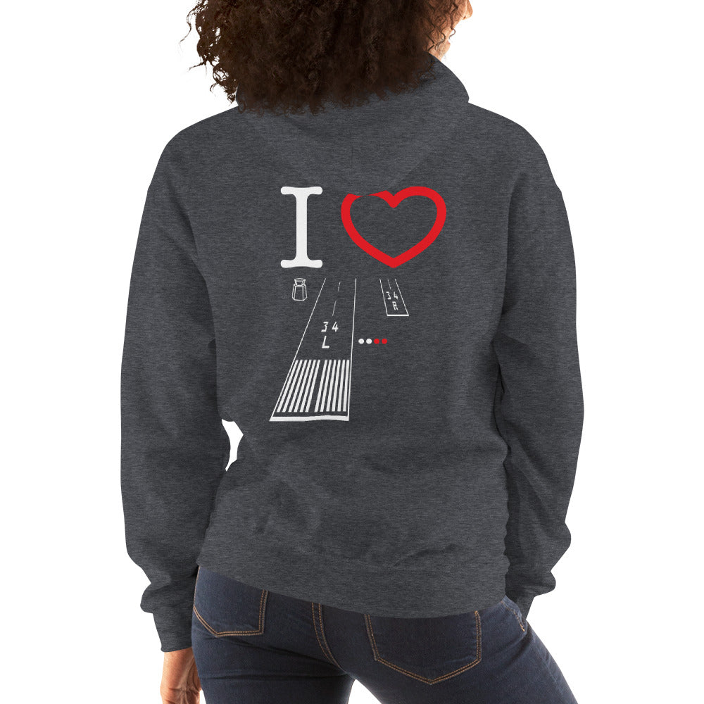 Van Nuys Airport Runways 16L - 16R / 34L - 34R - unisex hoodie