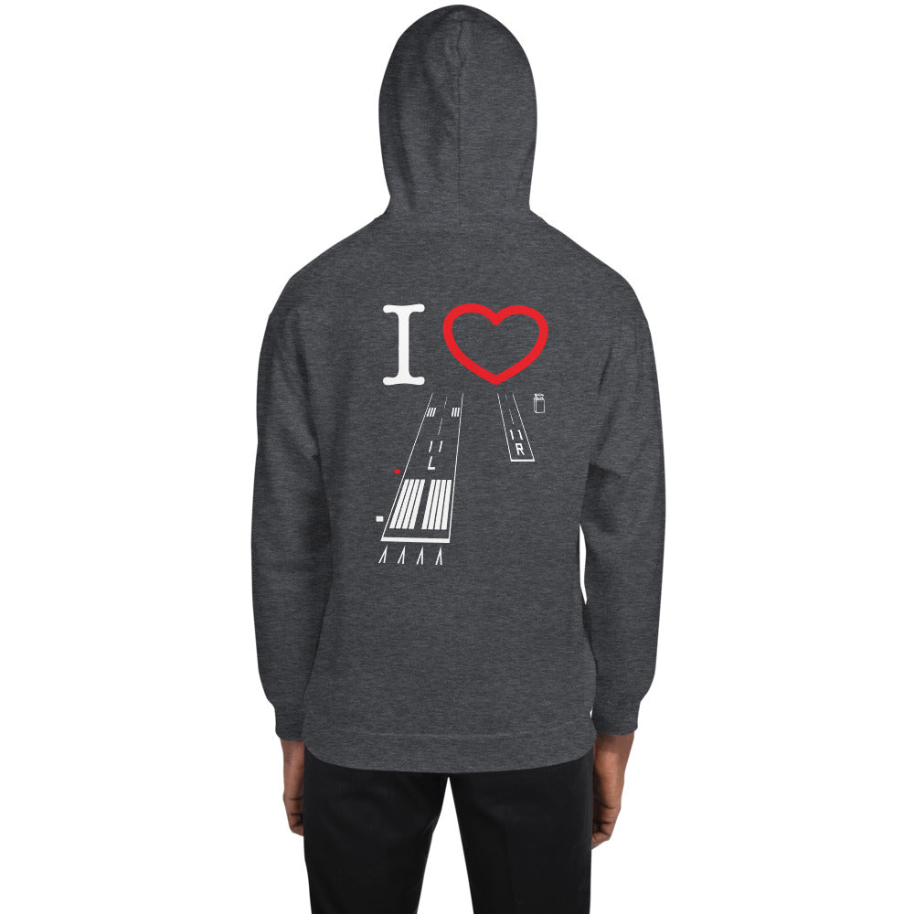Torrance Airport Runways 29L / 29R - 11L / 11R - unisex hoodie