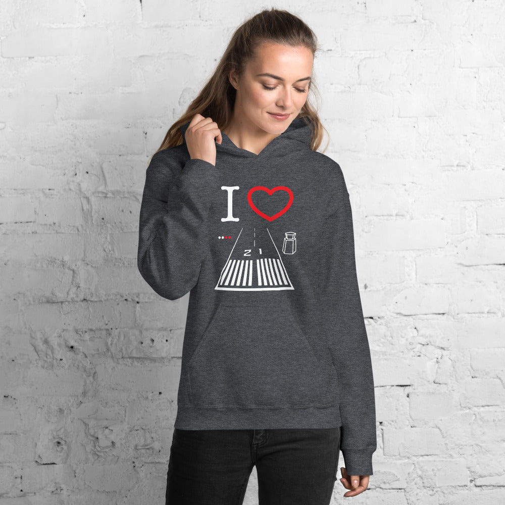 Santa Monica Airport Runway 21 / 3 - unisex hoodie