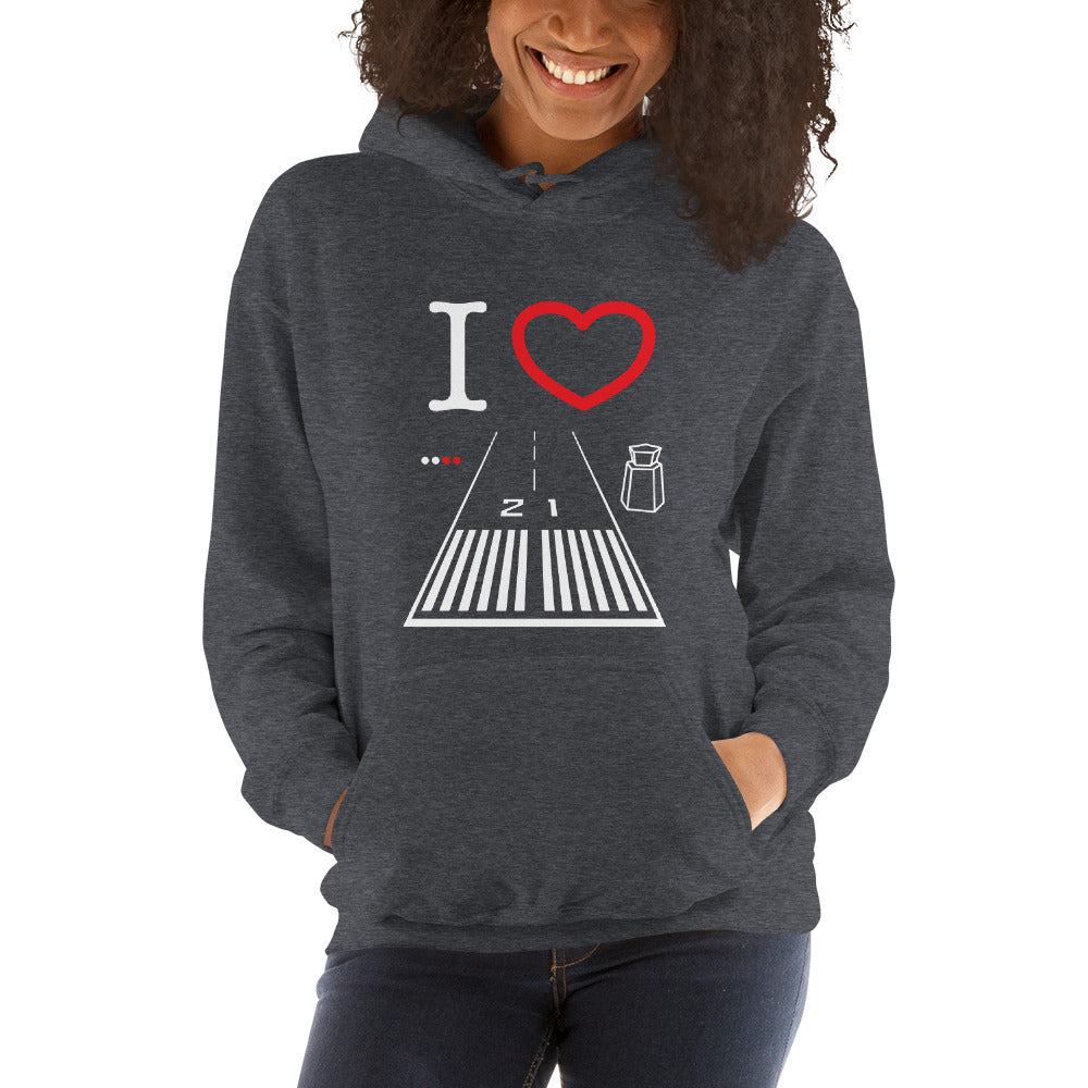 Santa Monica Airport Runway 21 / 3 - unisex hoodie