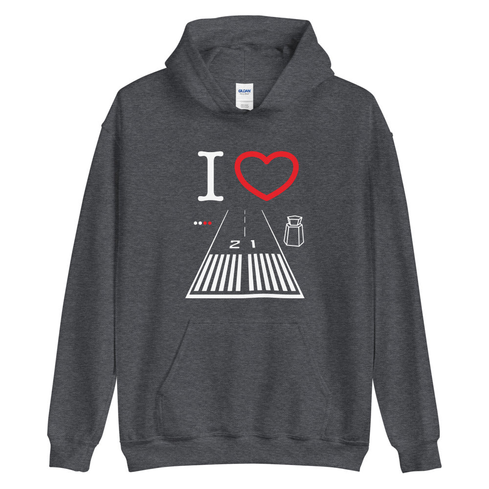 Santa Monica Airport Runway 21 / 3 - unisex hoodie