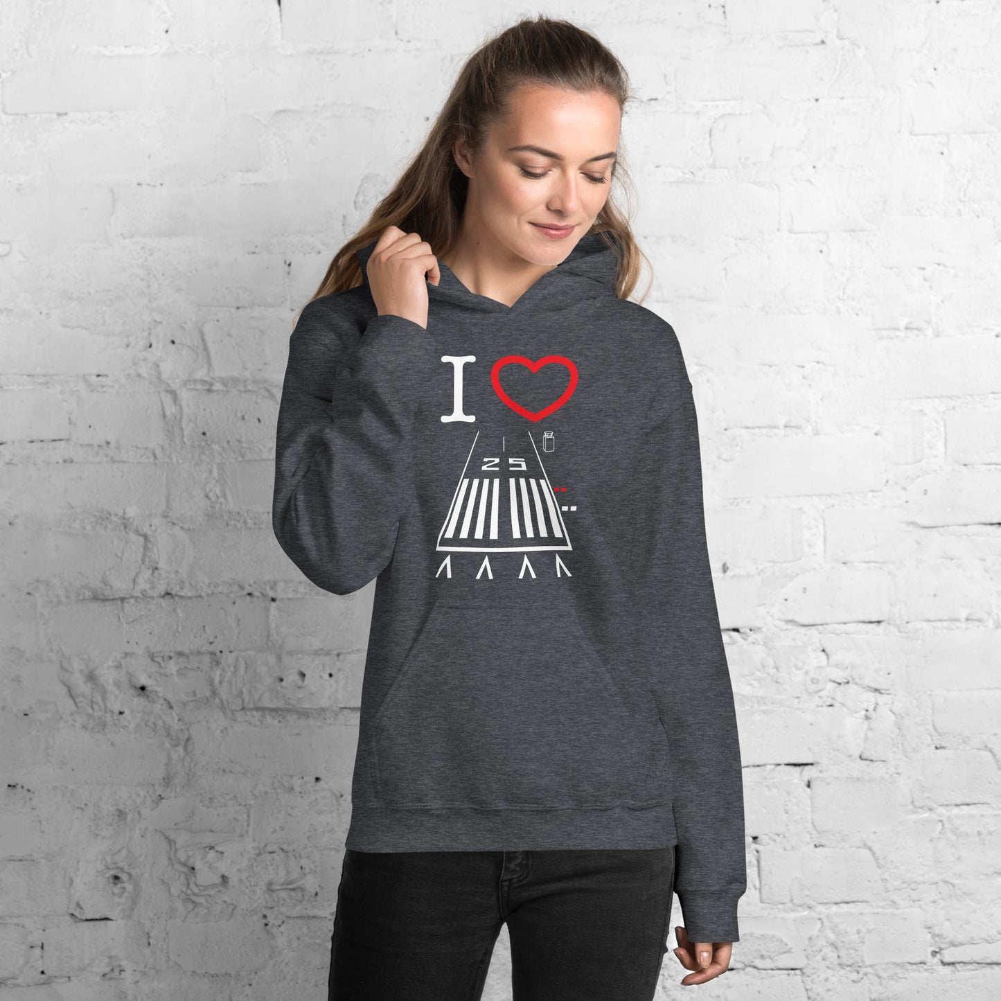 Hawthorne Airport Runway 25 / 7 - unisex hoodie