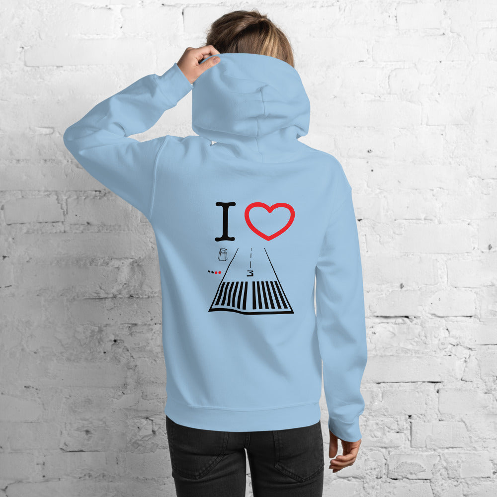 Santa Monica Airport Runway 21 / Runway 3 - unisex hoodie