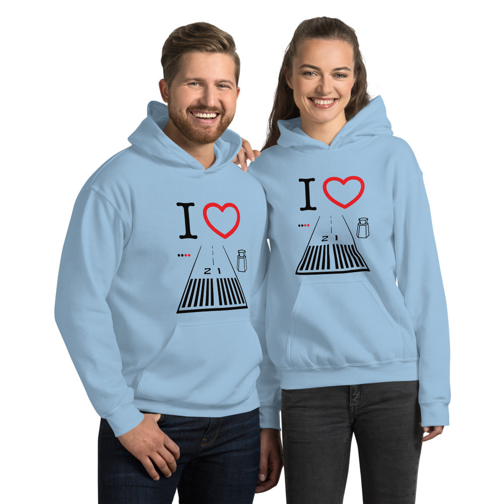 Santa Monica Airport Runway 21 / Runway 3 - unisex hoodie