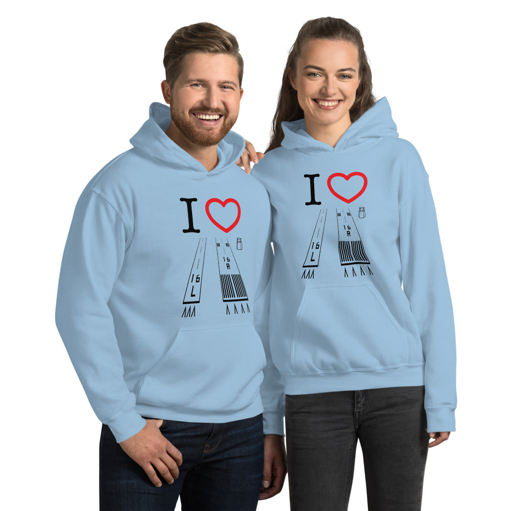 Van Nuys Airport Runways 16L - 16R / 34L - 34R - unisex hoodie