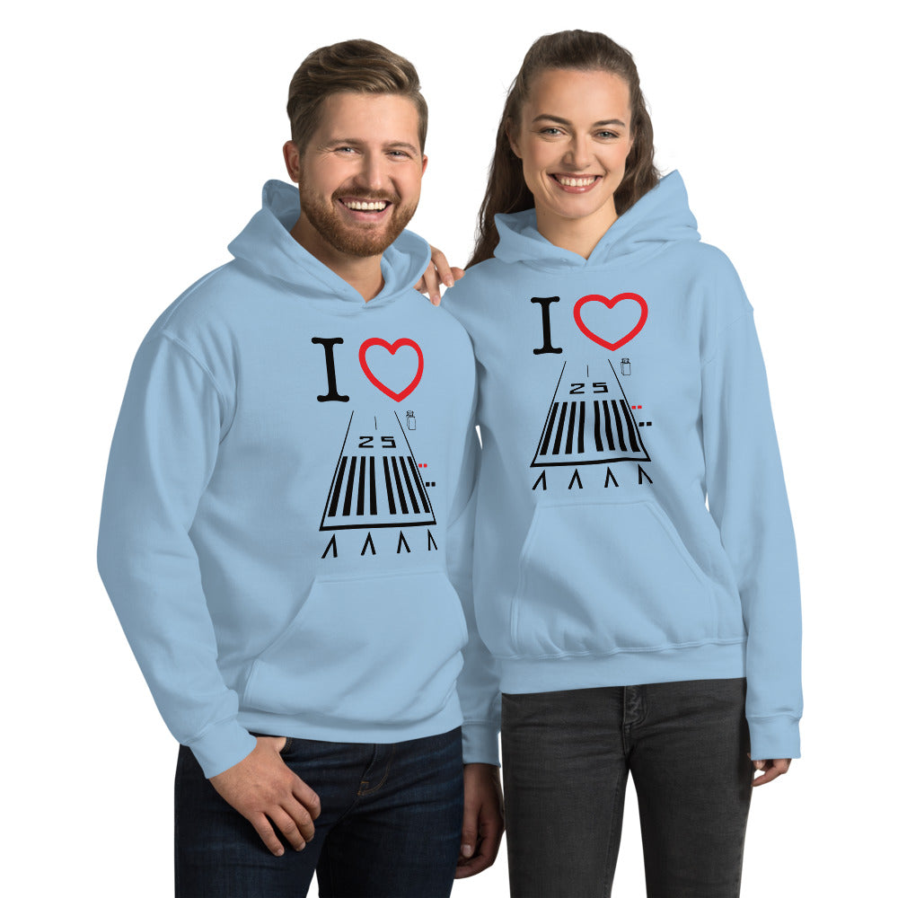 Hawthorne Airport Runway 25 / 7 - unisex hoodie
