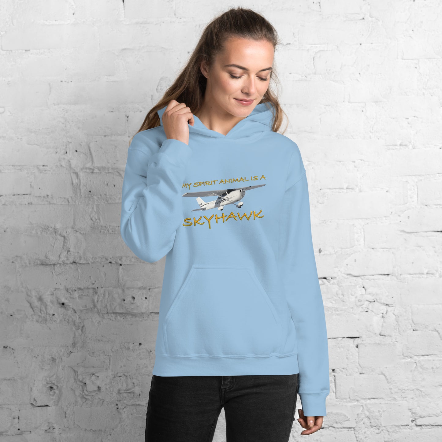My Spirit Animal is a Skyhawk - unisex hoodie