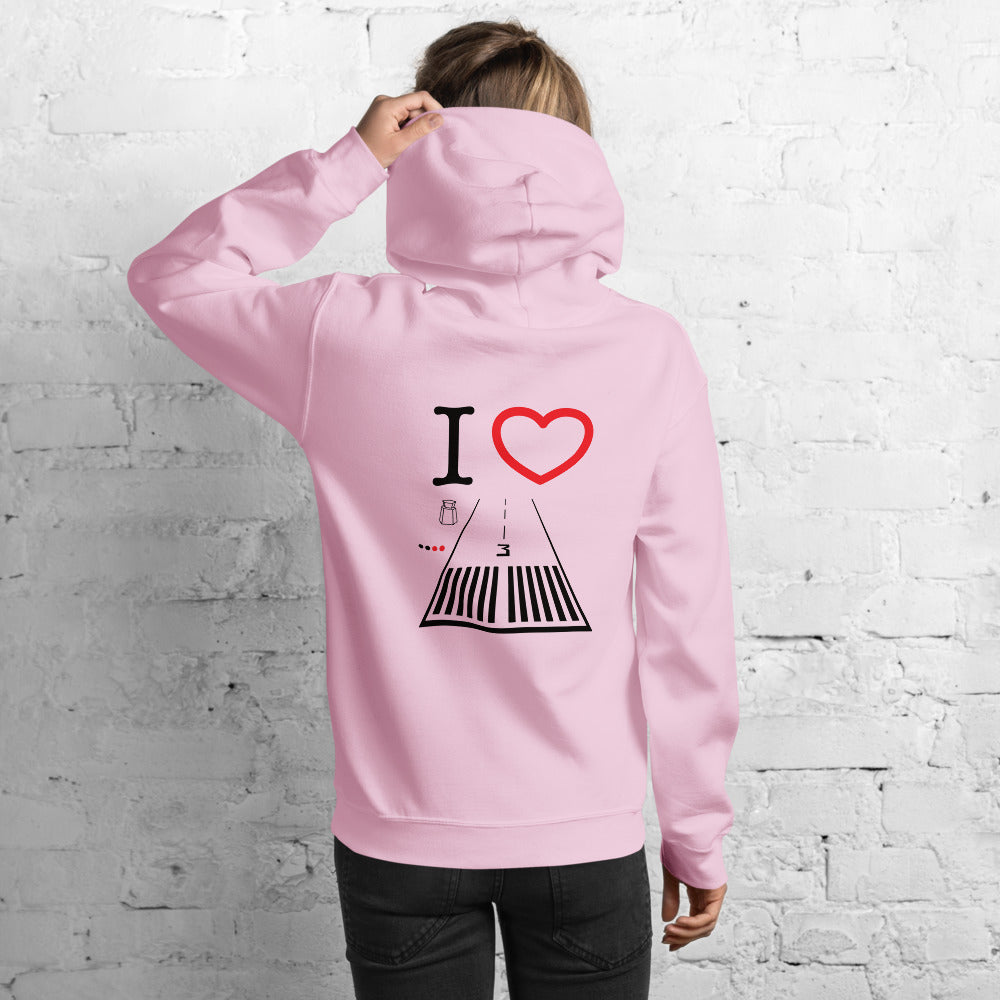 Santa Monica Airport Runway 21 / Runway 3 - unisex hoodie