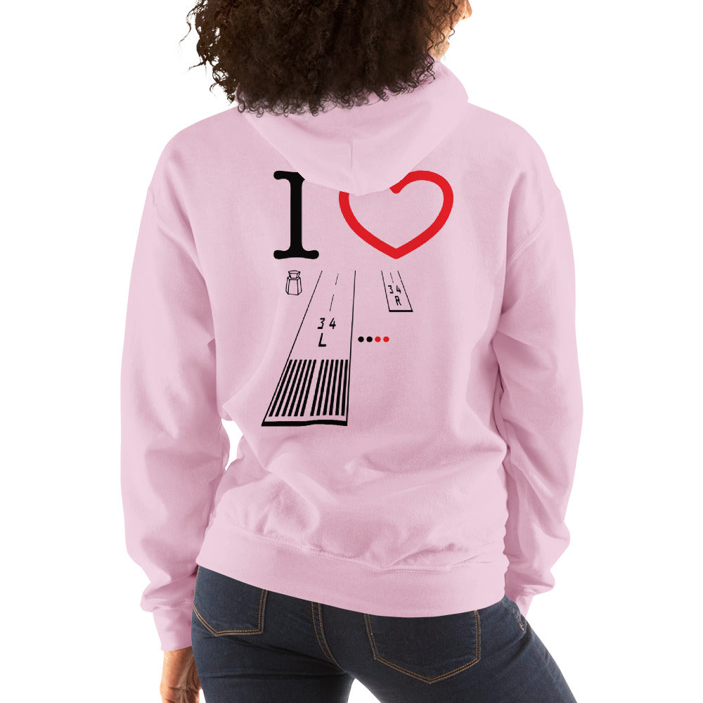 Van Nuys Airport Runways 16L - 16R / 34L - 34R - unisex hoodie