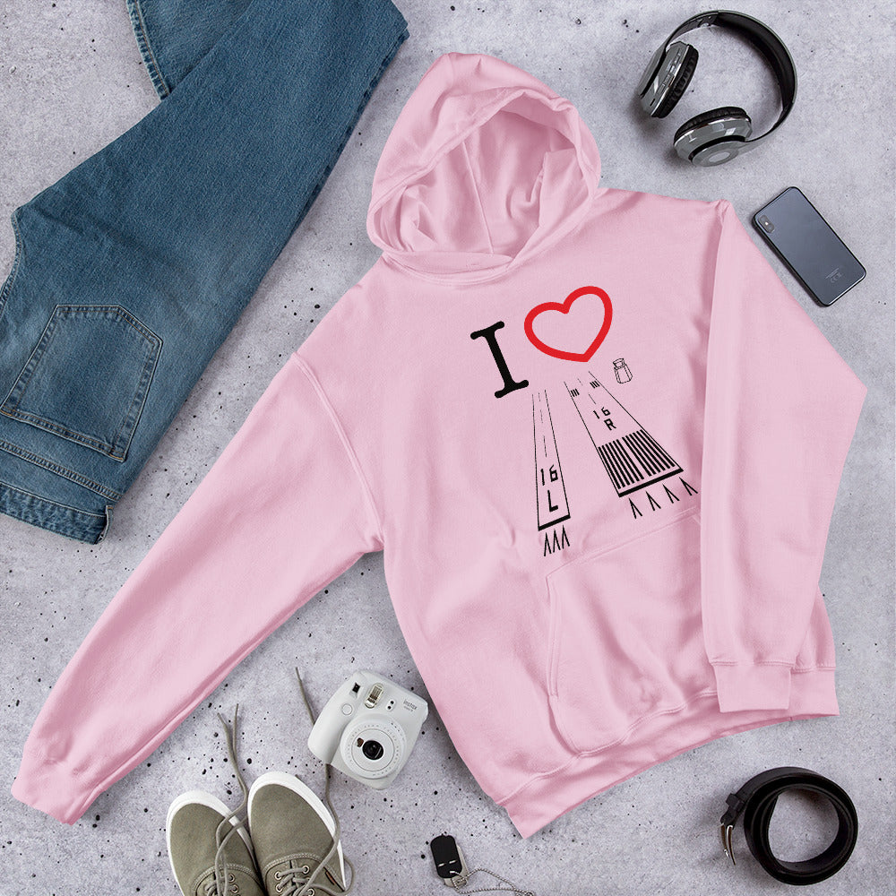 Van Nuys Airport Runways 16L - 16R / 34L - 34R - unisex hoodie