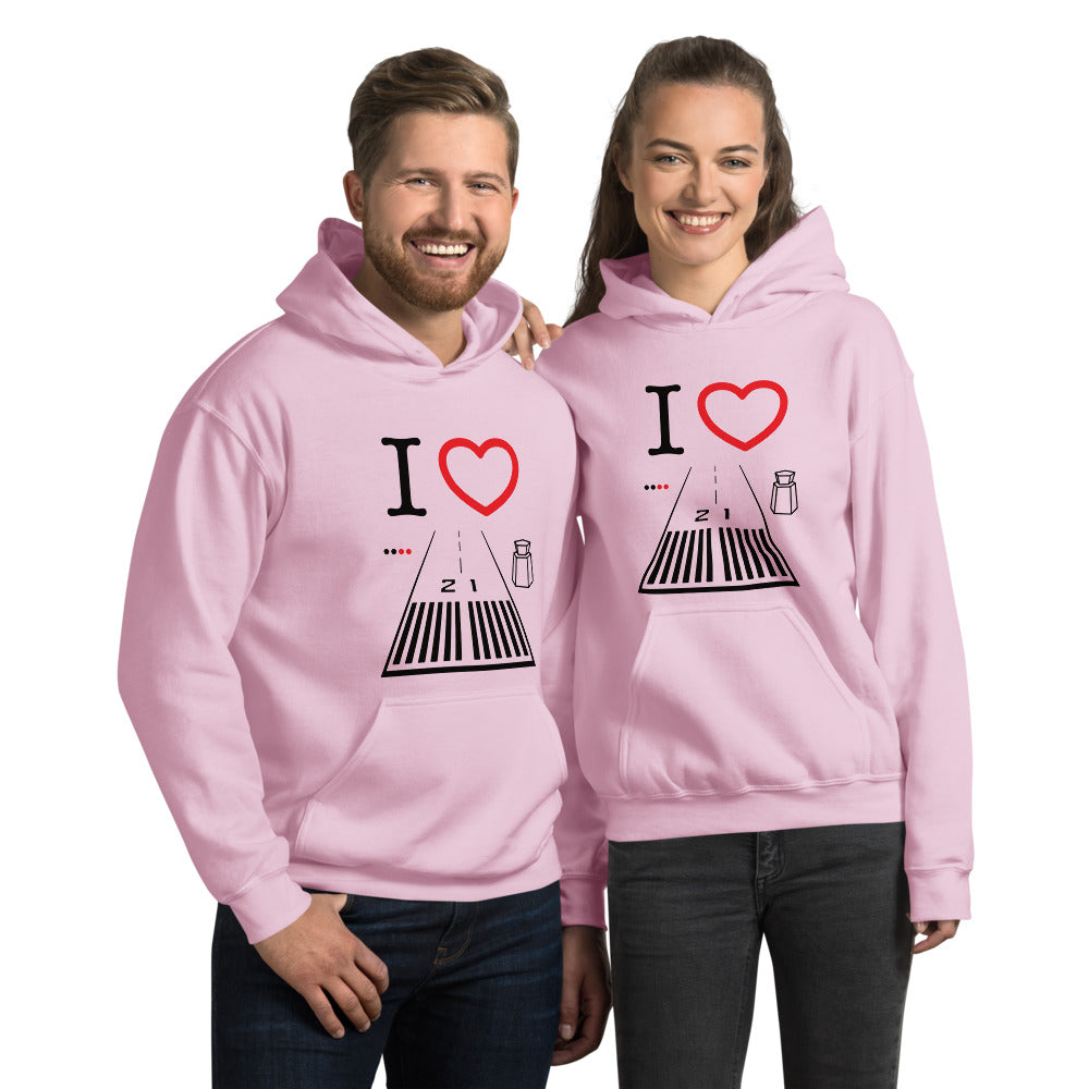 Santa Monica Airport Runway 21 / Runway 3 - unisex hoodie