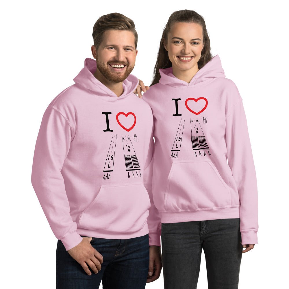 Van Nuys Airport Runways 16L - 16R / 34L - 34R - unisex hoodie