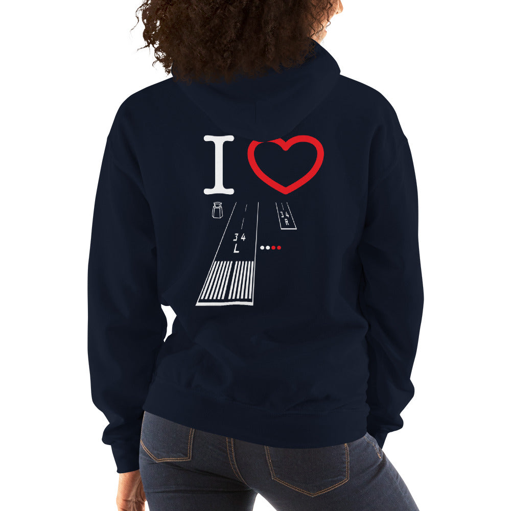 Van Nuys Airport Runways 16L - 16R / 34L - 34R - unisex hoodie