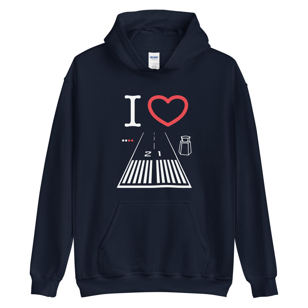 Santa Monica Airport Runway 21 / 3 - unisex hoodie