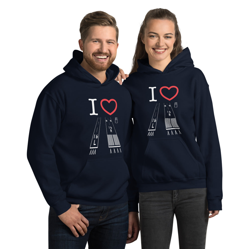 Van Nuys Airport Runways 16L - 16R / 34L - 34R - unisex hoodie