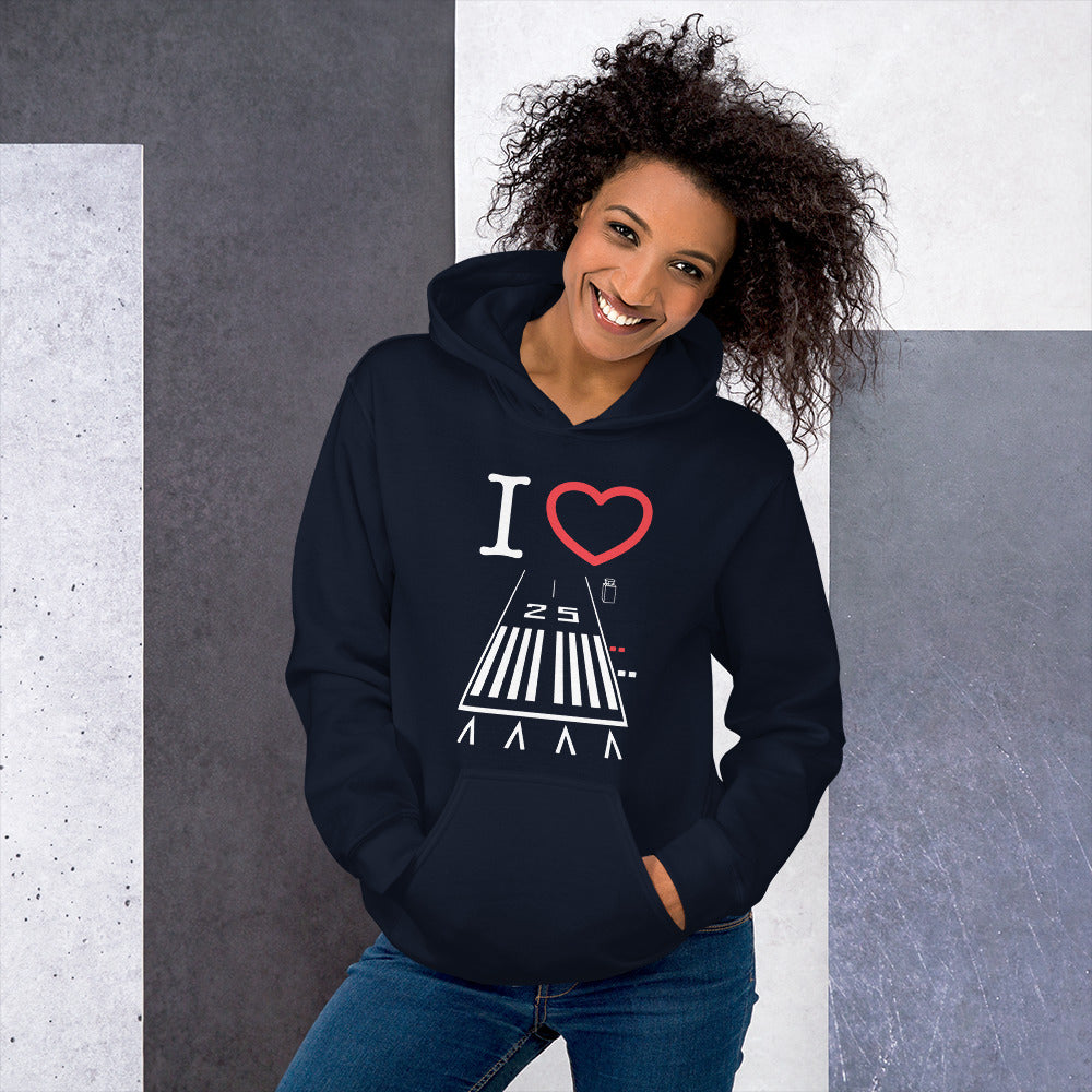 Hawthorne Airport Runway 25 / 7 - unisex hoodie