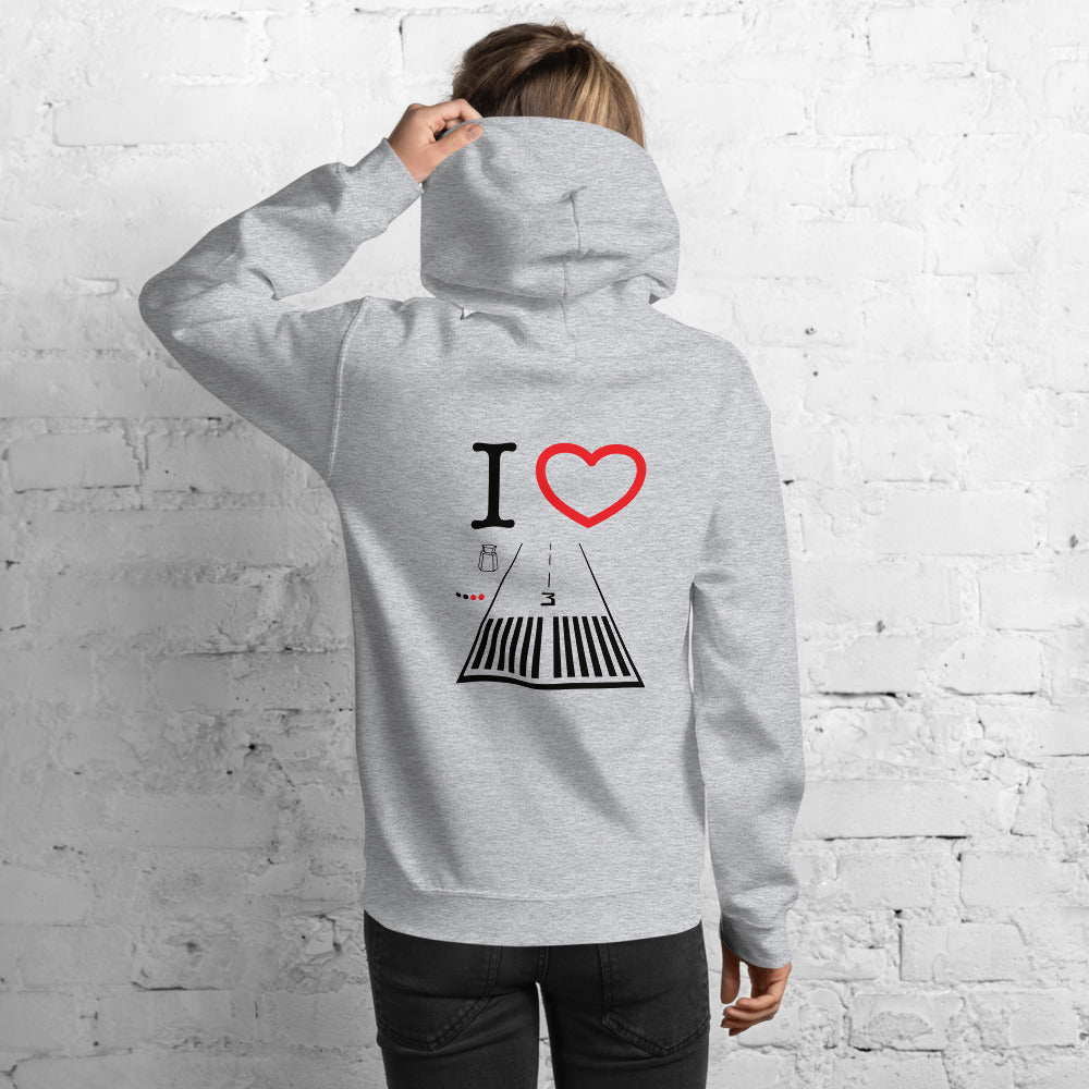 Santa Monica Airport Runway 21 / Runway 3 - unisex hoodie