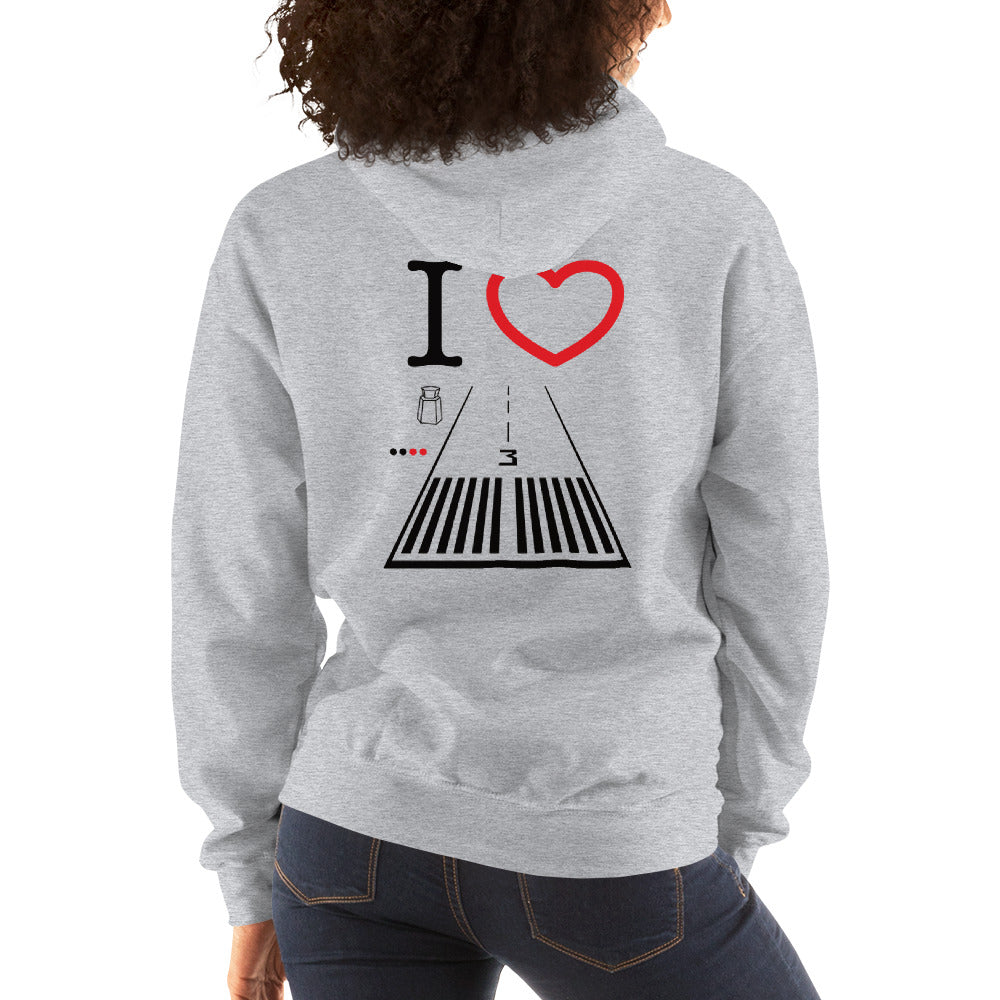 Santa Monica Airport Runway 21 / Runway 3 - unisex hoodie