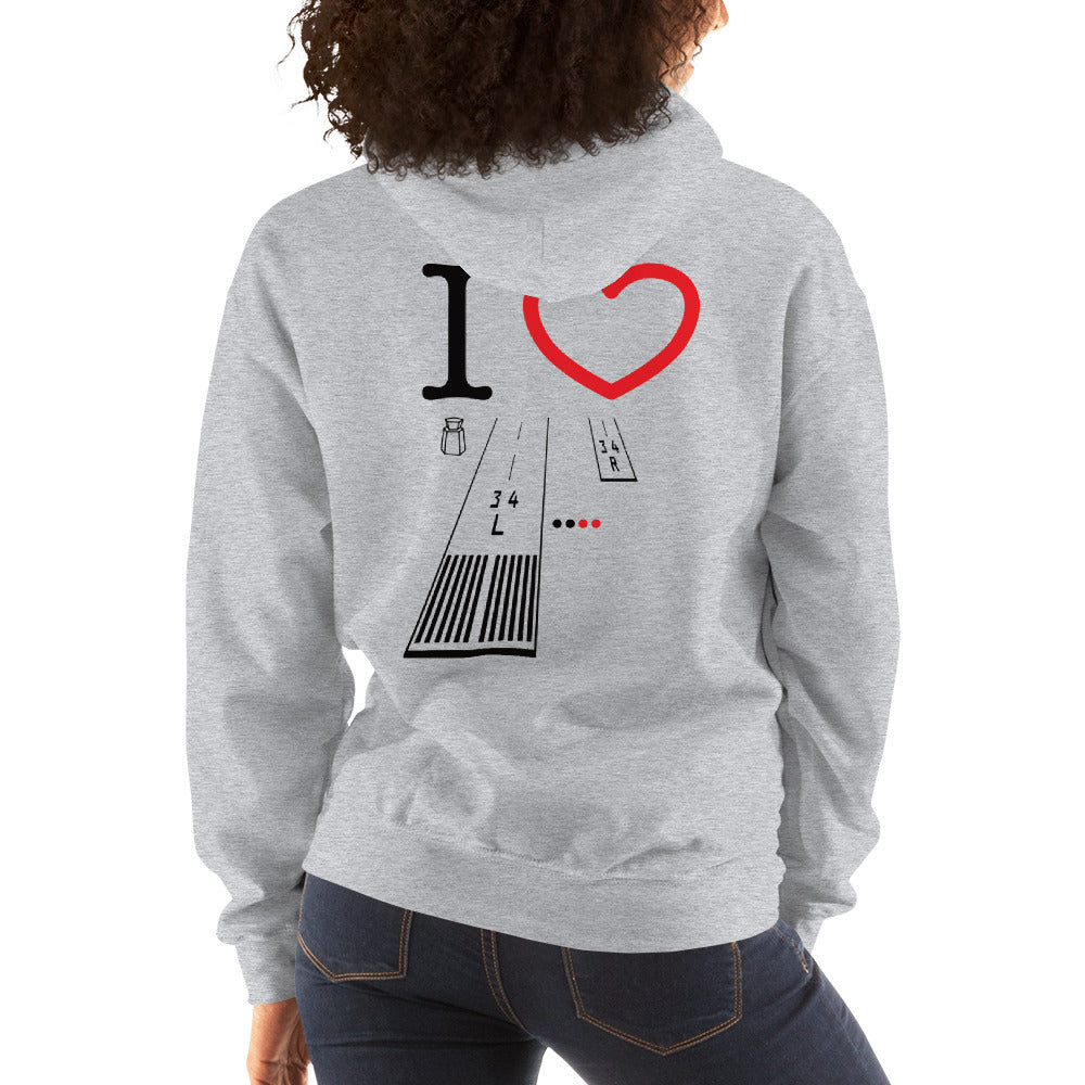 Van Nuys Airport Runways 16L - 16R / 34L - 34R - unisex hoodie