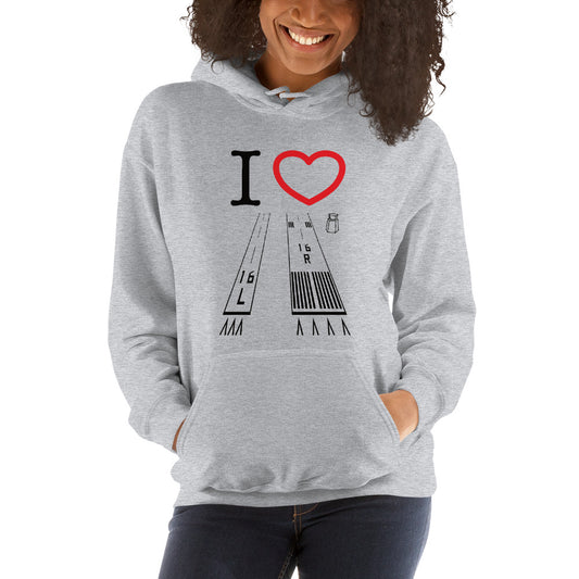 Van Nuys Airport Runways 16L - 16R / 34L - 34R - unisex hoodie