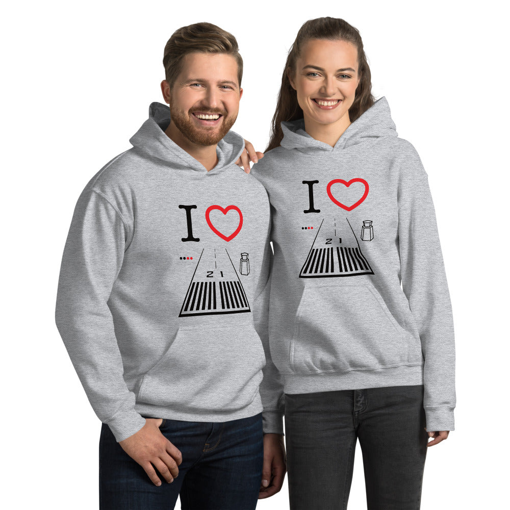 Santa Monica Airport Runway 21 / Runway 3 - unisex hoodie