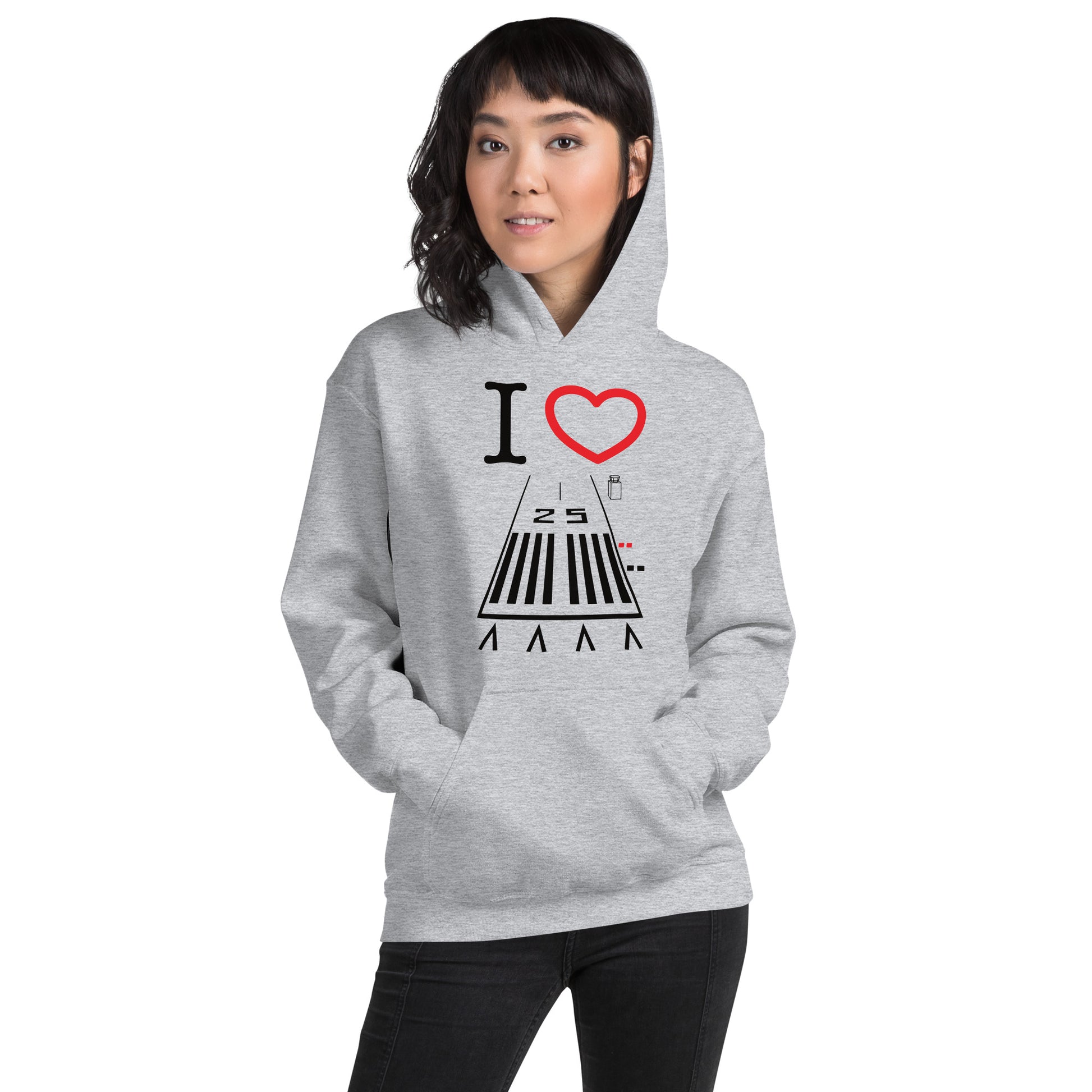 Hawthorne Airport Runway 25 / 7 - unisex hoodie