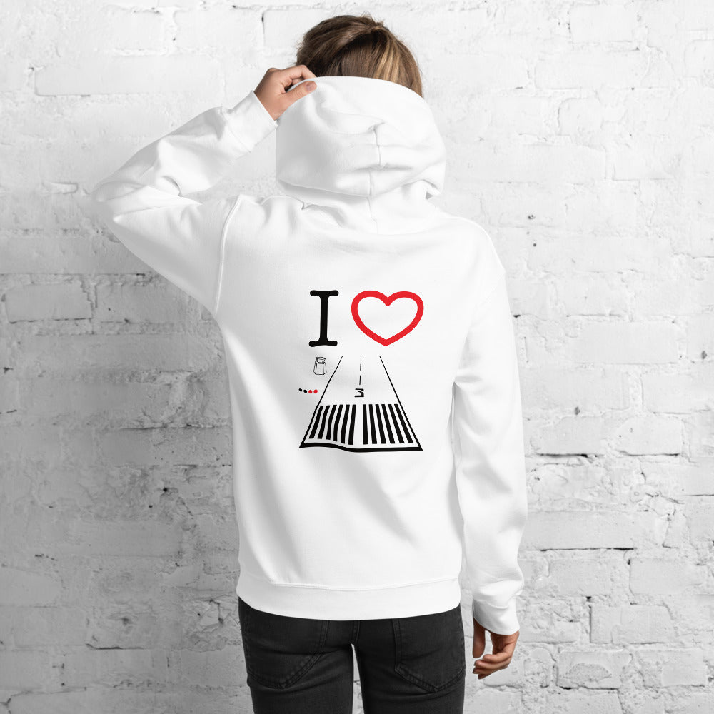 Santa Monica Airport Runway 21 / Runway 3 - unisex hoodie