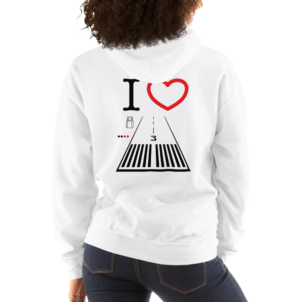 Santa Monica Airport Runway 21 / Runway 3 - unisex hoodie