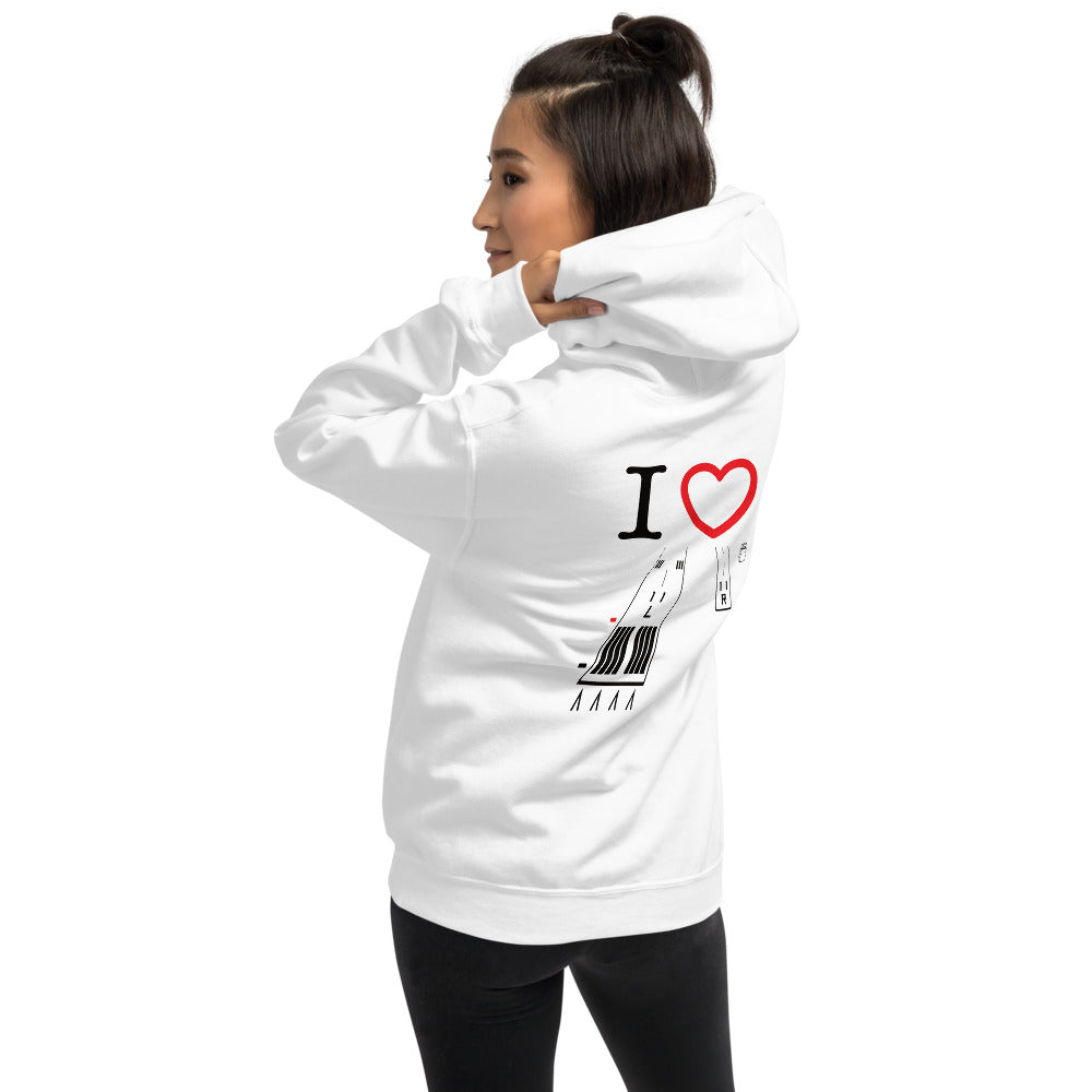 Torrance Airport Runways 29L / 29R - 11L / 11R - unisex hoodie