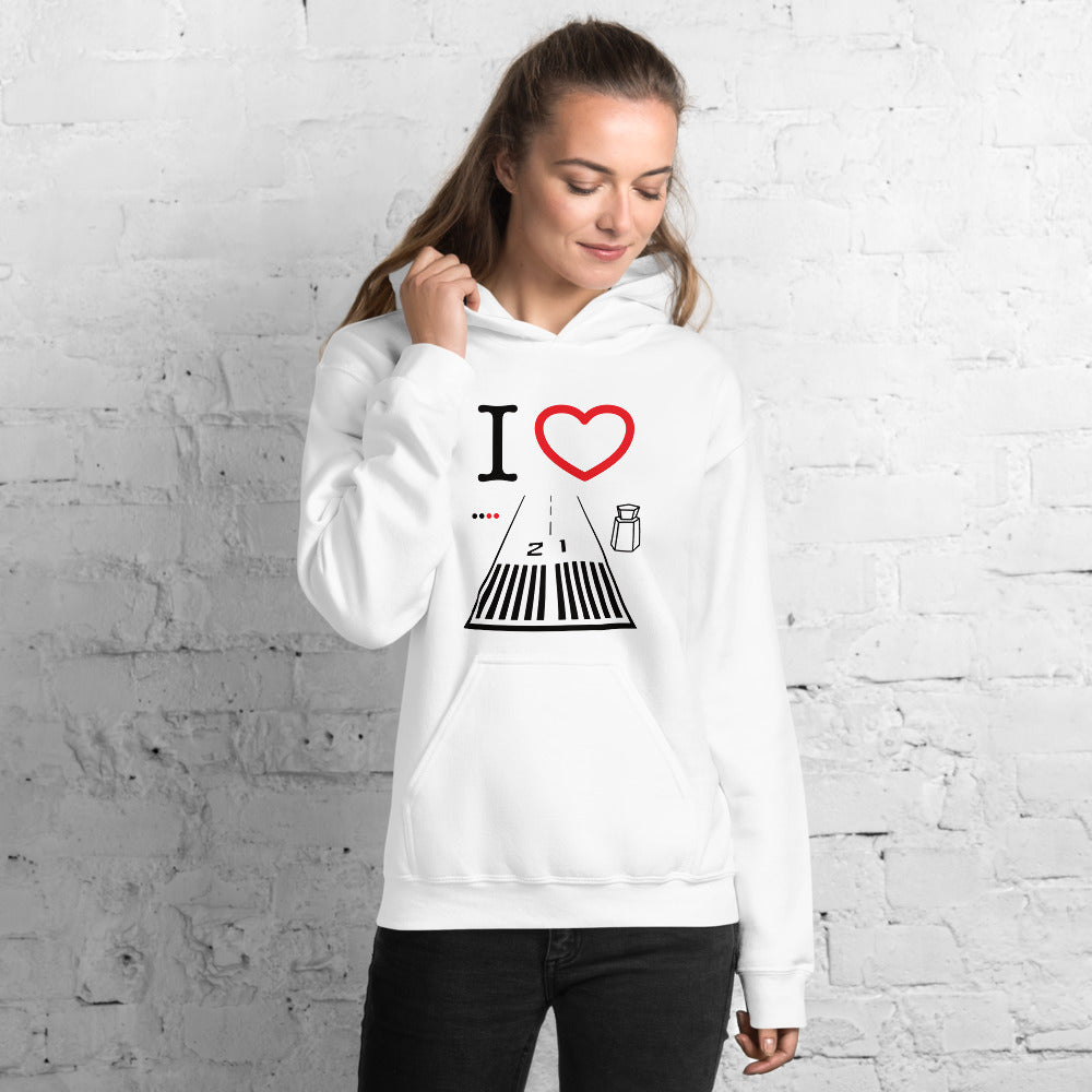 Santa Monica Airport Runway 21 / Runway 3 - unisex hoodie