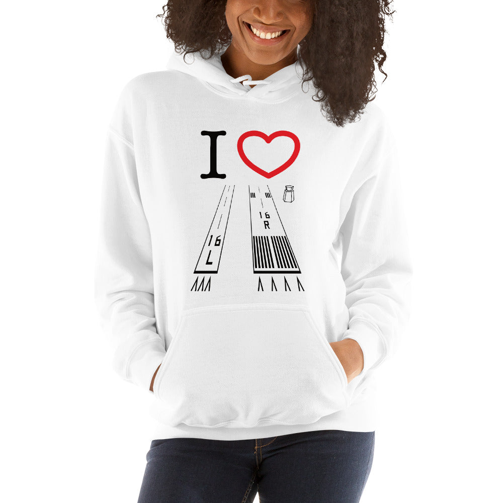 Van Nuys Airport Runways 16L - 16R / 34L - 34R - unisex hoodie