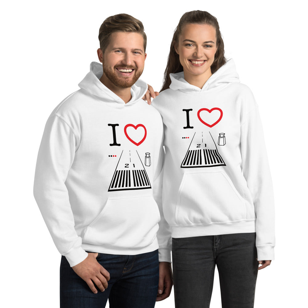 Santa Monica Airport Runway 21 / Runway 3 - unisex hoodie