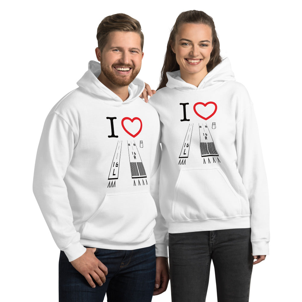 Van Nuys Airport Runways 16L - 16R / 34L - 34R - unisex hoodie