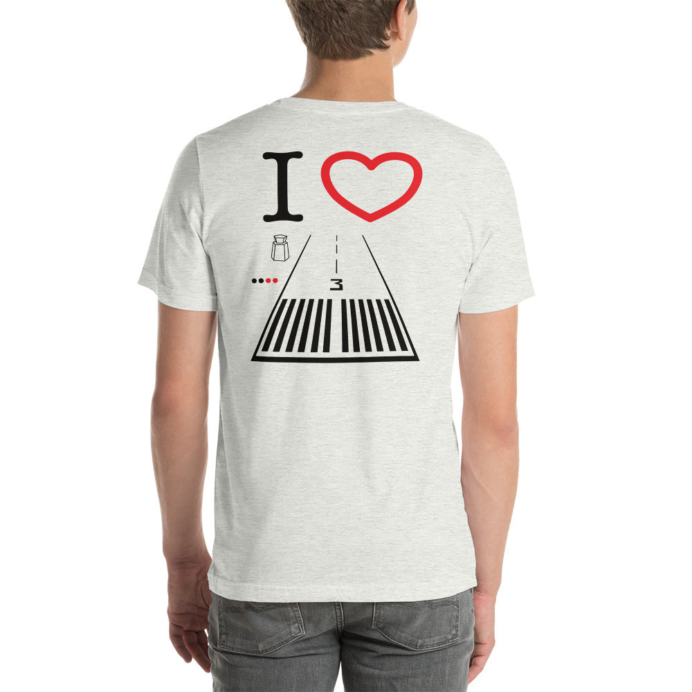 Santa Monica Airport Runway 21 / Runway 3 Short-Sleeve T-Shirt