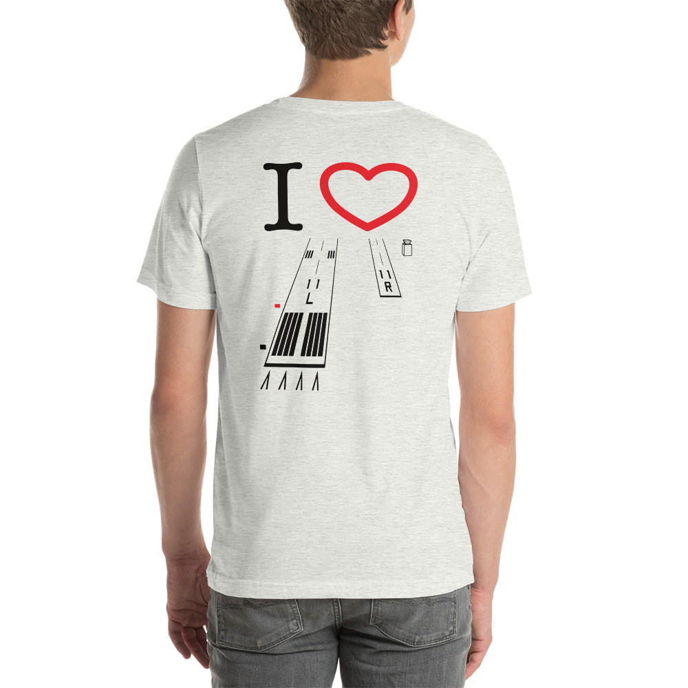 Torrance Airport Runways 29L / 29R - Runways 11L / 11R - Short-Sleeve Unisex T-Shirt