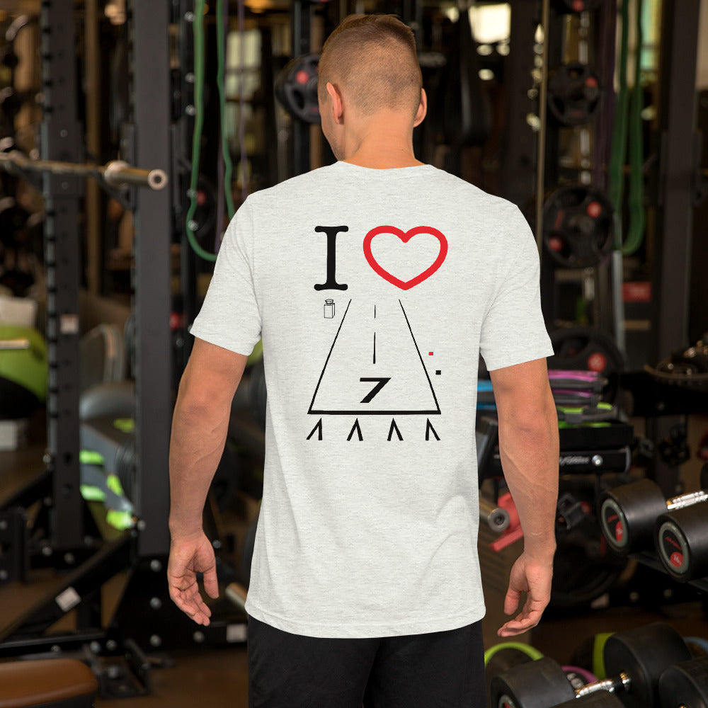Hawthorne Airport Runway 25 / Runway 7 - Short-Sleeve T-Shirt