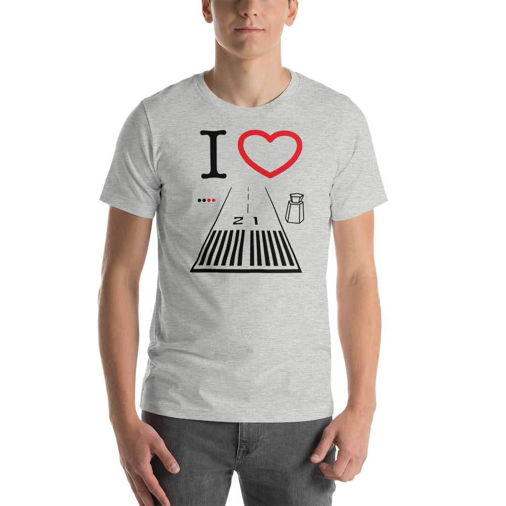 Santa Monica Airport Runway 21 / Runway 3 Short-Sleeve T-Shirt