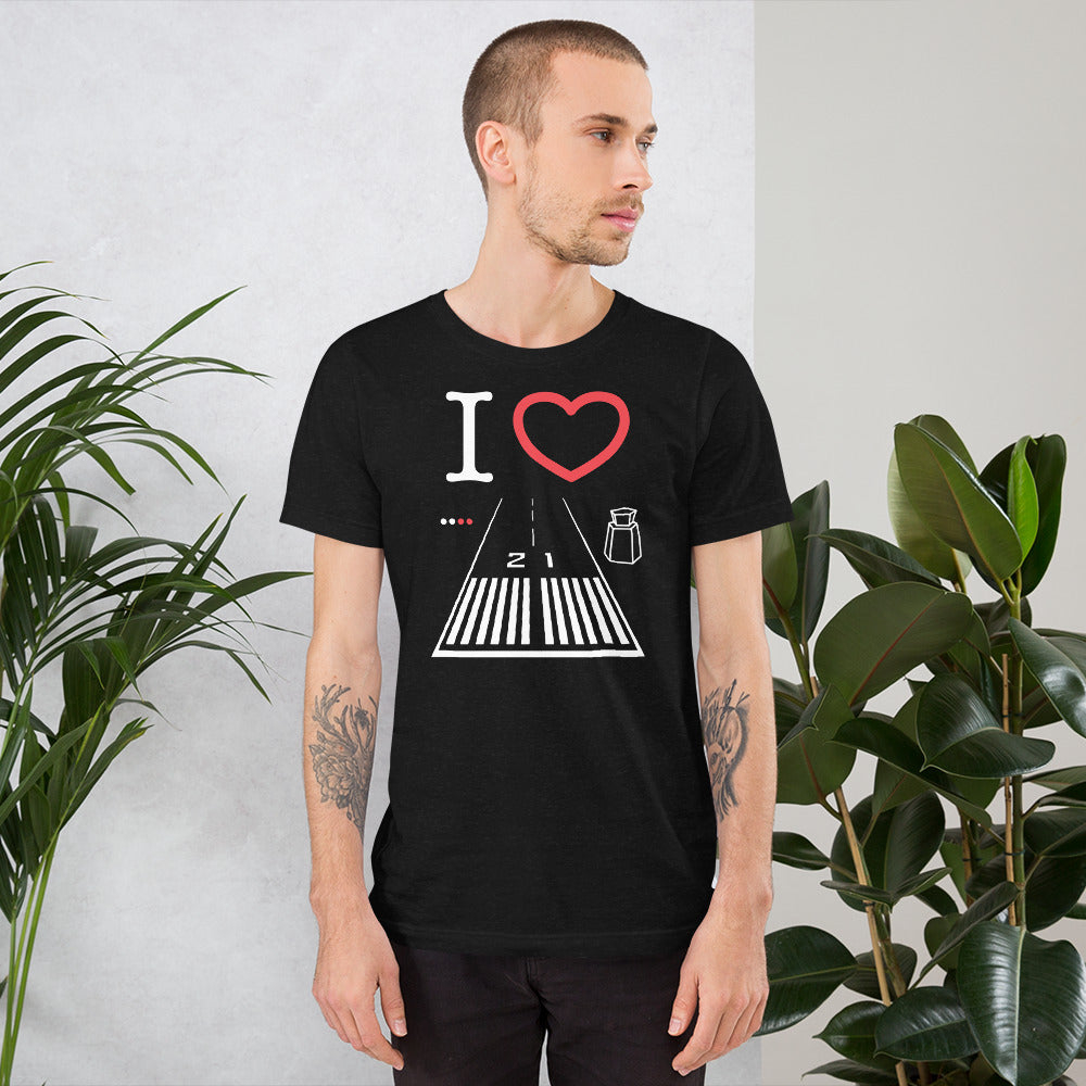 Santa Monica Airport Runway 21 / Runway 3 Short-Sleeve T-Shirt