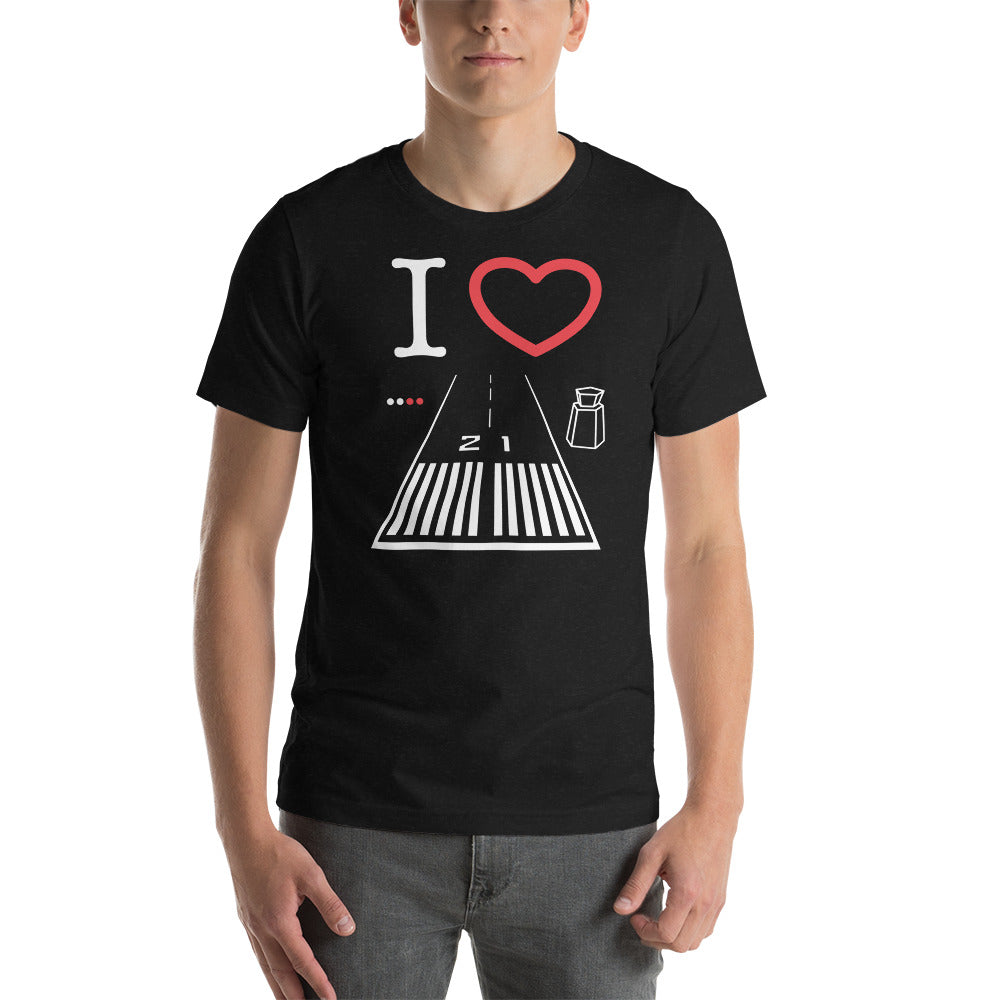 Santa Monica Airport Runway 21 / Runway 3 Short-Sleeve T-Shirt