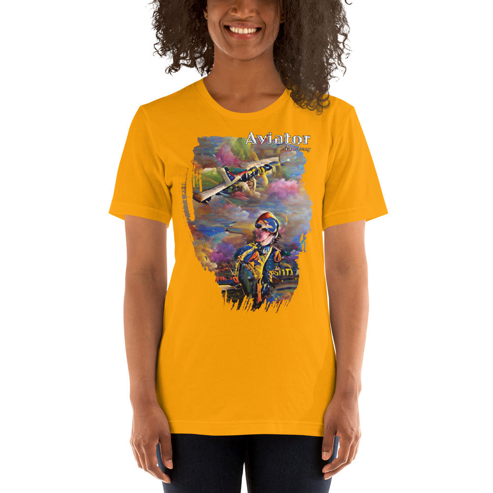 Aviator Art No. 3 - Short-Sleeve Unisex T-Shirt
