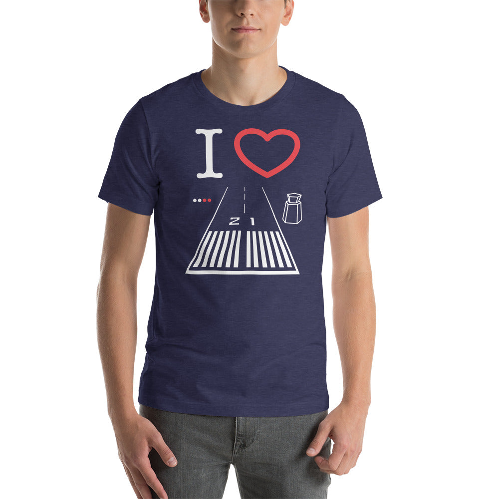 Santa Monica Airport Runway 21 / Runway 3 Short-Sleeve T-Shirt