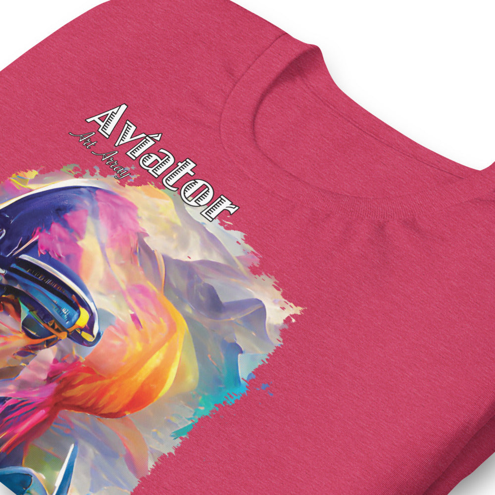 Aviator Art No. 1 short-sleeve unisex T-shirt (dark colors)