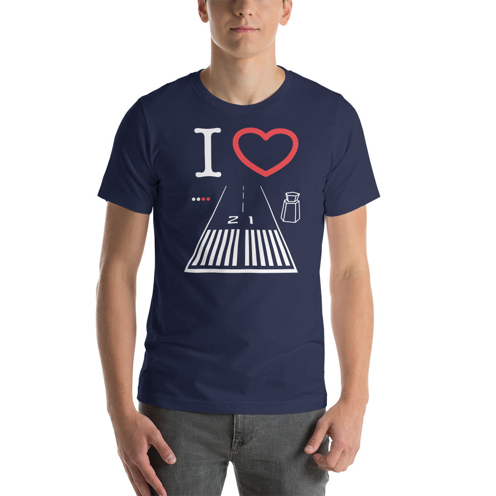 Santa Monica Airport Runway 21 / Runway 3 Short-Sleeve T-Shirt