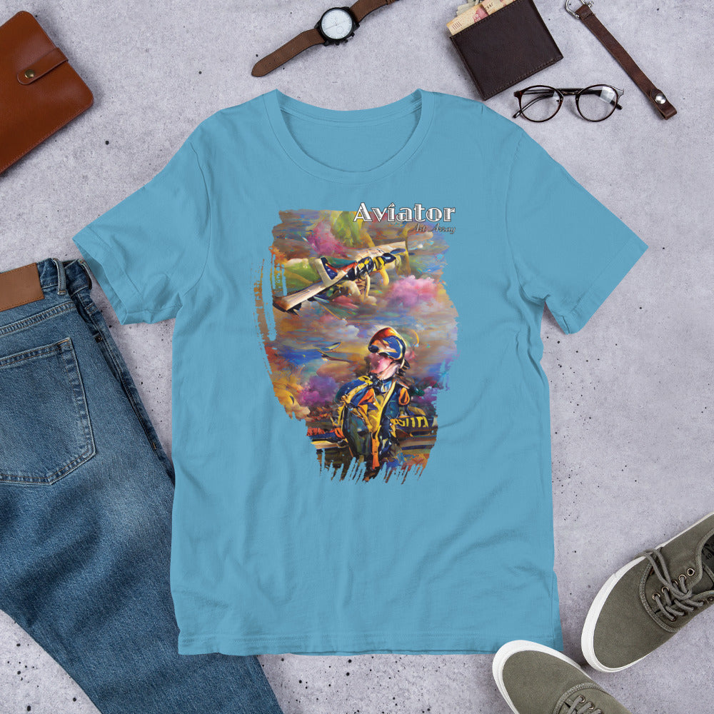 Aviator Art No. 3 - Short-Sleeve Unisex T-Shirt