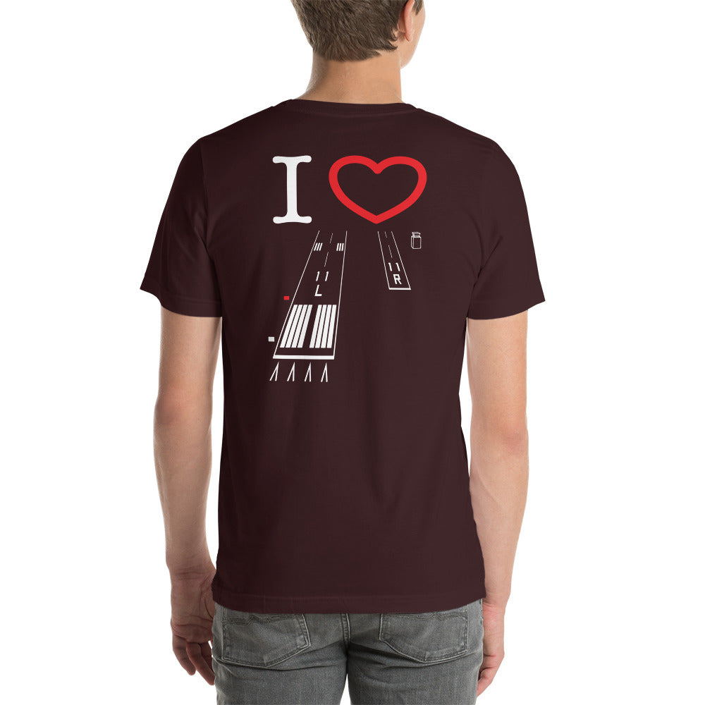 Torrance Airport Runways 29L / 29R - Runways 11L / 11R - Short-Sleeve Unisex T-Shirt