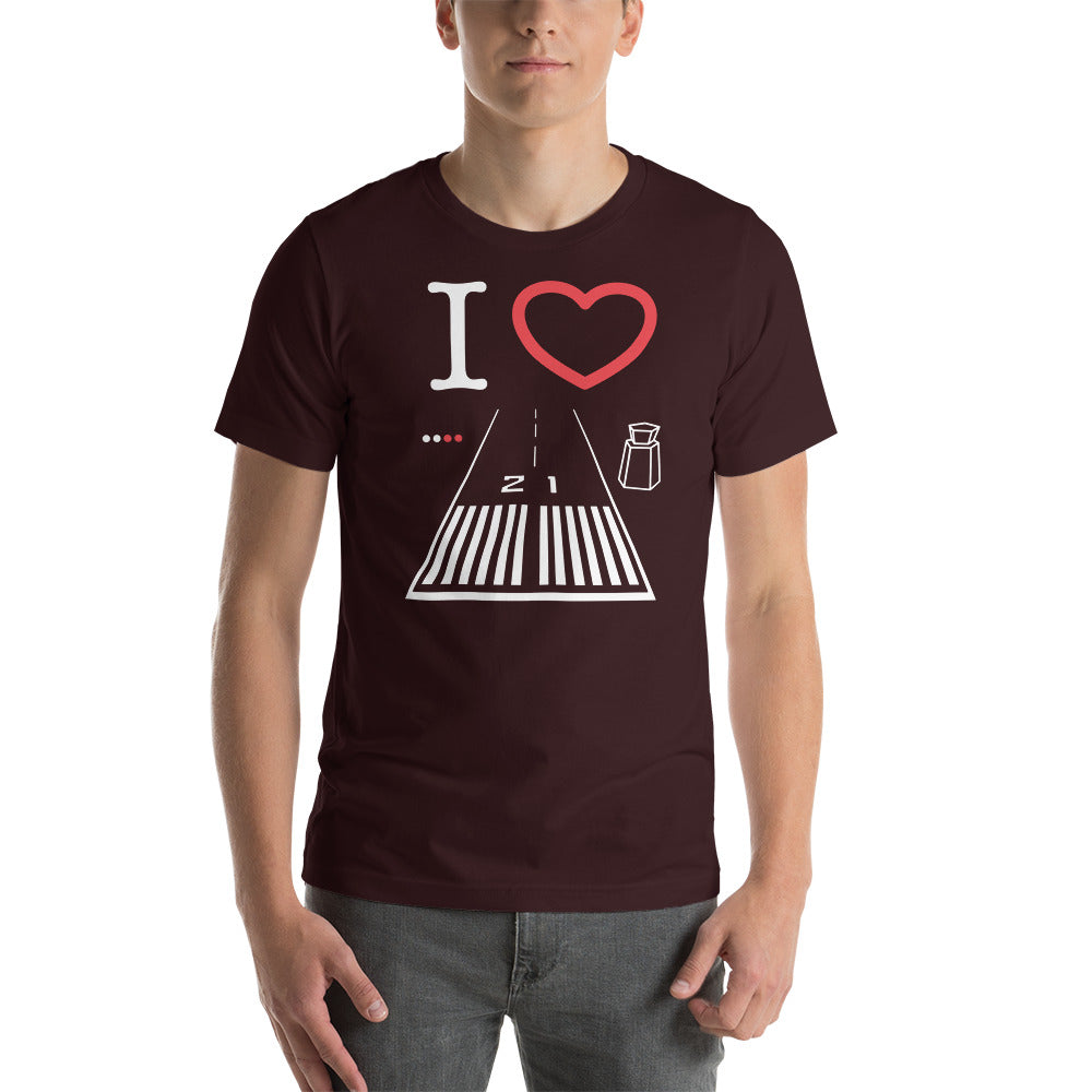Santa Monica Airport Runway 21 / Runway 3 Short-Sleeve T-Shirt